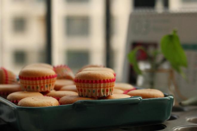 迷你酸奶烫面戚风杯子蛋糕