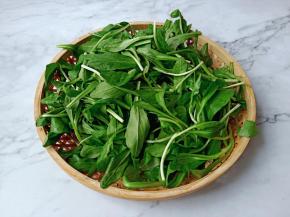 马兰头摘取老根。