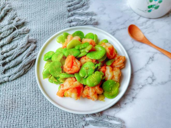 蚕豆炒虾仁