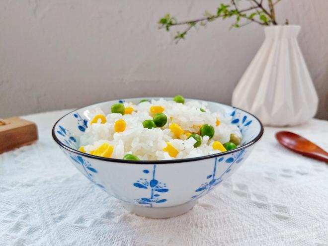 豌豆玉米牛肉饭