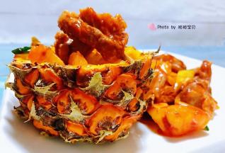 糖醋菠萝排骨是宴客必备的那是美味佳肴哦
