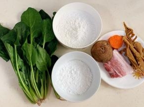 准备好需要的食材。