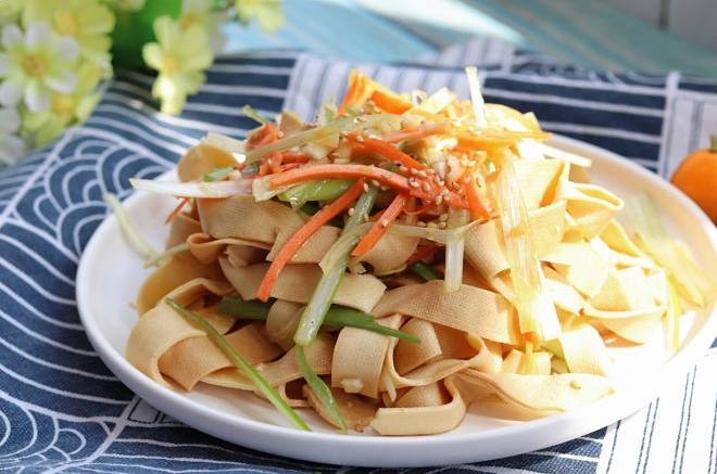 葱油豆腐皮