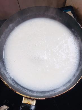 搅拌均匀，大火煮开！