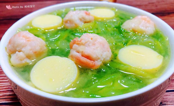 萝卜丝虾滑豆腐汤