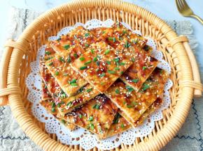 一顿早餐两个饼吃光光啦！