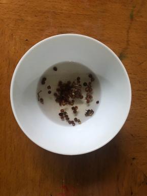 2g花椒加50g开水。