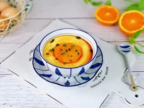 加了橙子的蛋羹营养又好吃。