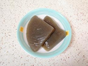 魔芋冲洗一下。