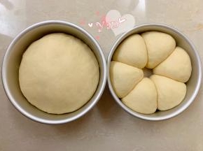 盖上保鲜膜发酵至2.5倍大。