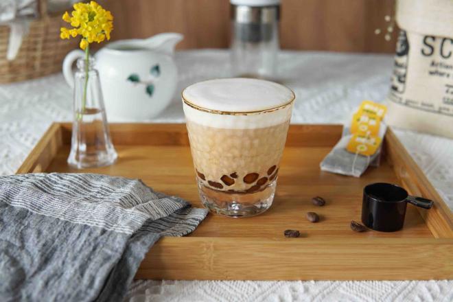 爆红款#鸳鸯黑糖珍珠奶茶#