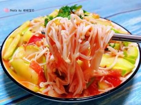 金针菇入口脆爽口感好极了