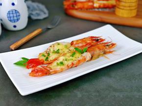 奶香浓郁的虾。