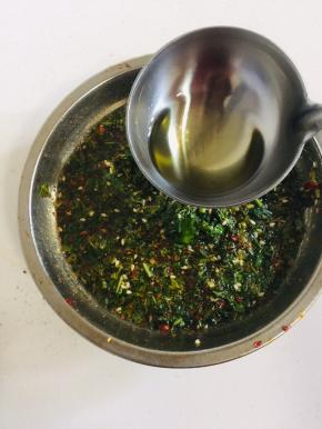 第二次淋热油！