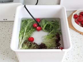 我用优食净食机的活氧功能清洗，大约10分钟就能把食材清洗干净。要是用纯净水清洗，建议加入适量的食盐进行浸泡，一般清洗3-4次为佳。