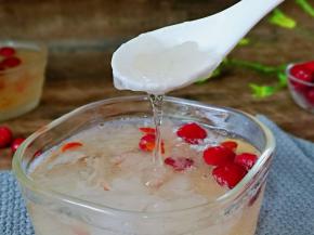 满满的桃胶，美味不用等。