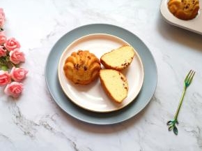 完美的蔓越莓玛德琳蛋糕。