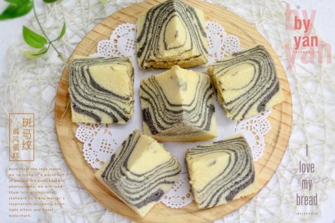 黑芝麻酱斑马纹戚风