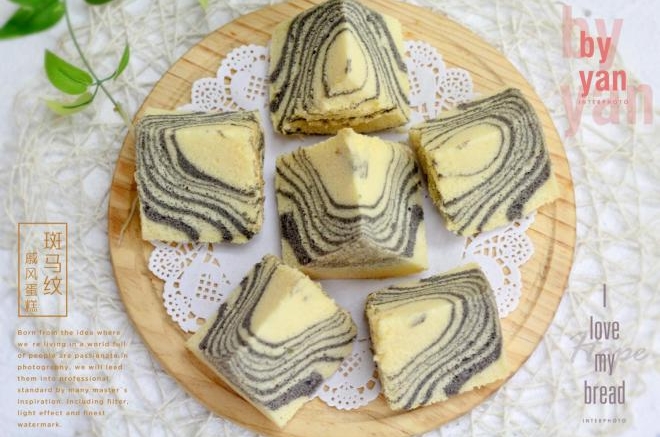 黑芝麻酱斑马纹戚风