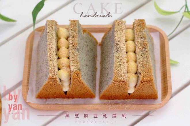 黑芝麻豆乳戚风