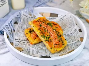 戴上隔热手套取出烤盘，美美的拍照～