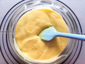 将芒果和酸奶打成泥