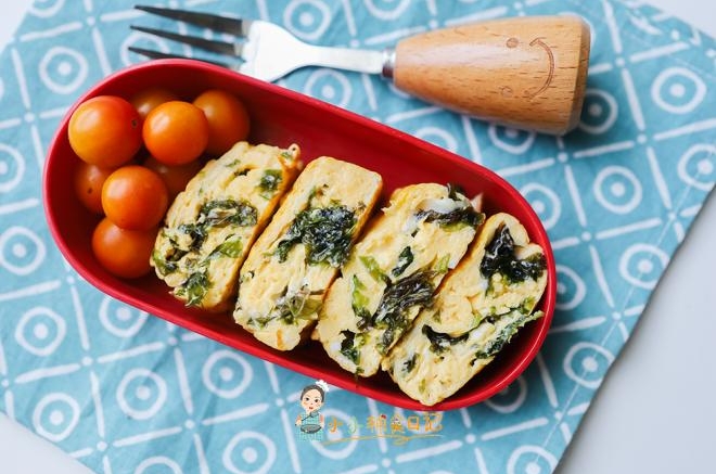 9个月以上辅食紫菜厚蛋烧