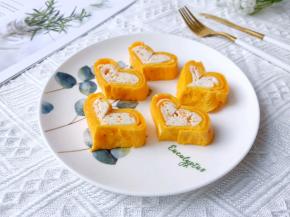 漂亮的蛋卷做出来，孩子别太多高兴了！