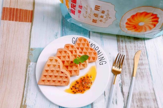 外酥里嫩的豆浆华夫饼