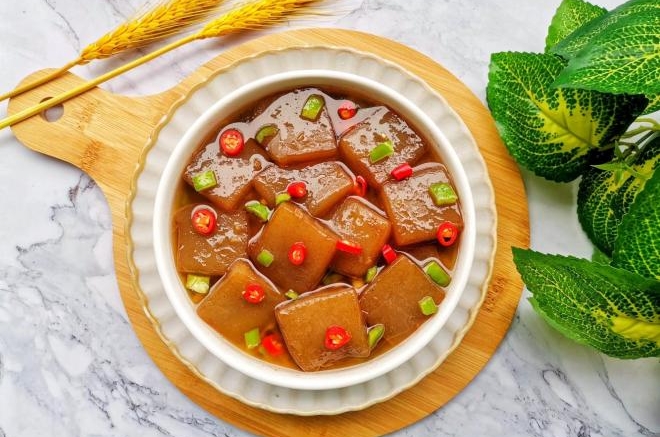 红烧魔芋豆腐