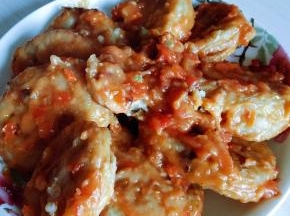 美味糖醋藕夹就完成了