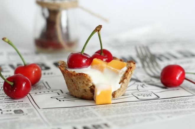 燕麦水果酸奶杯