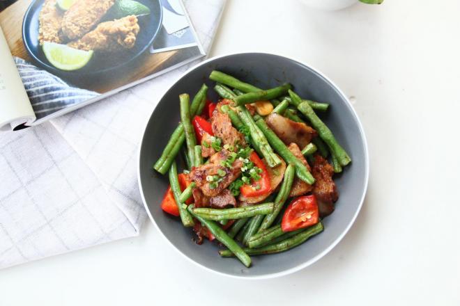 酱香四季豆炒肉片