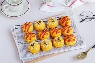 外酥里嫩又爆浆的芝士土豆球。