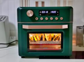 上下190度烤20分钟，高颜值家电，好喜欢。