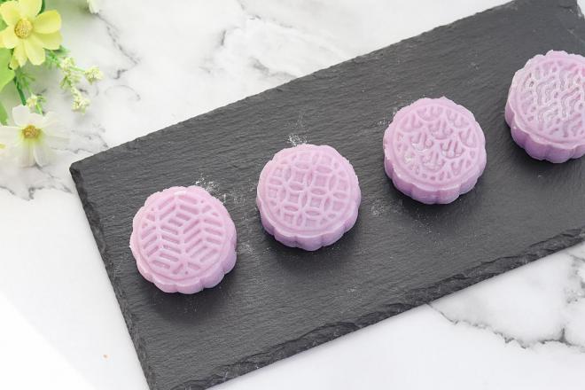 紫薯冰皮月饼~快手版