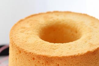 酸奶代糖戚风蛋糕成品图