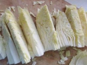 1.白菜心切块