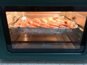 220度炸烤12分钟。