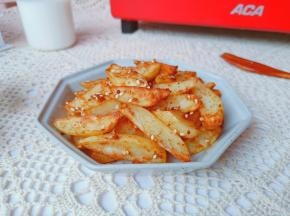 无油版烤薯角，比薯条好吃百倍！