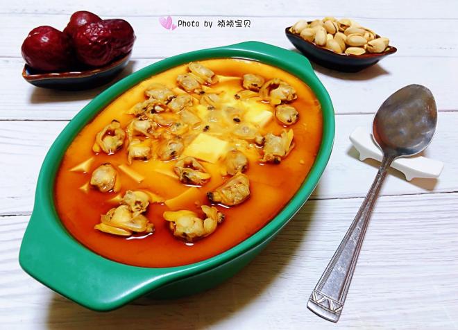 蚬子豆腐蒸蛋羹