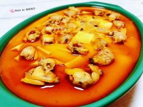 蚬子豆腐蒸蛋羹就大功告成了