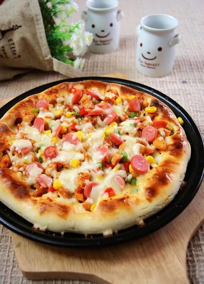 【食谱】新奥尔良风味鸡肉披萨