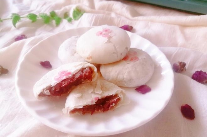 玫瑰花饼