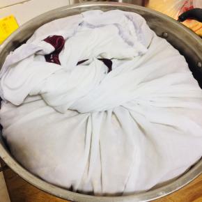 把纱布袋子，口收紧！