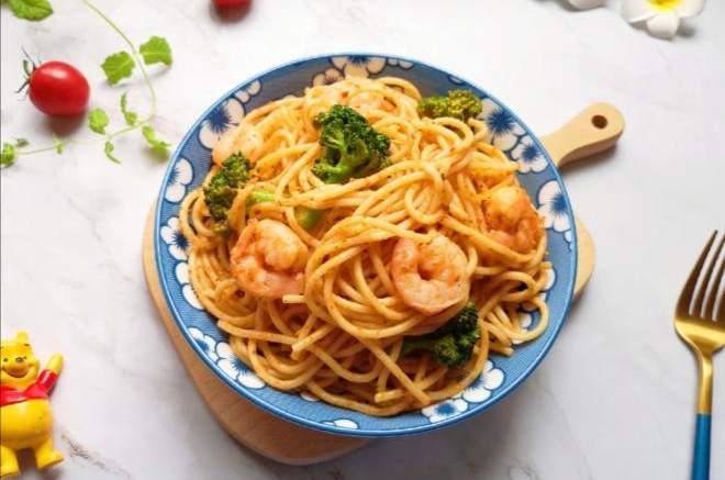 虾仁肉酱意面