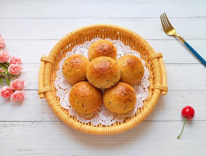 麦片芝麻小餐包