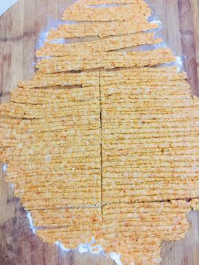 切成长条，改刀！