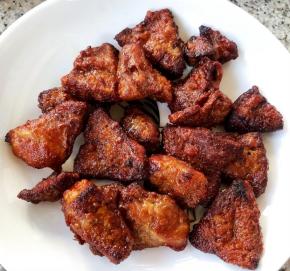 看着炸好的猪肝好有食欲哦