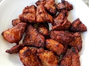 看着炸好的猪肝好有食欲哦